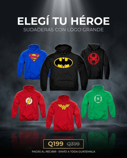 Sudadera De Superhéroes · Logo Grande · portada