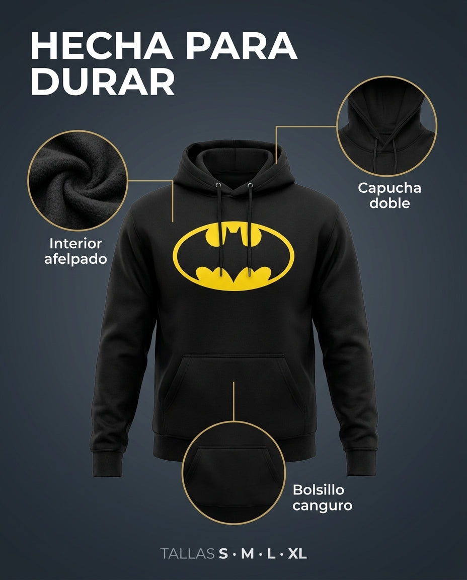 Sudadera De Superhéroes · Logo Grande · detalles