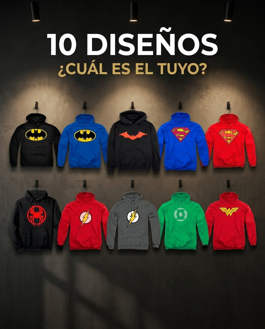 Sudadera De Superhéroes · Logo Grande · coleccion