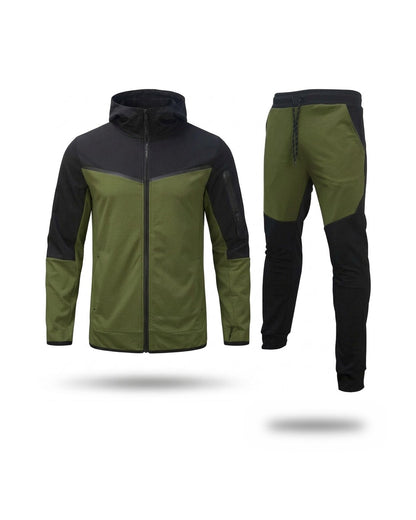 Conjunto De Felpa · var:VERDE OLIVA CON NEGRO