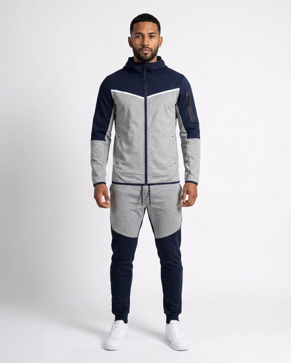 Conjunto De Felpa · modelo:05-modelo-hombre-azul-marino-gris