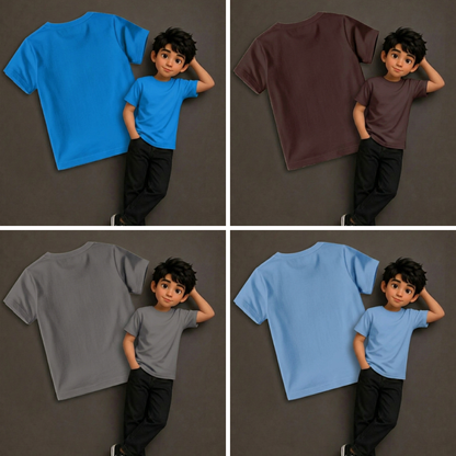 Playeras lisas de colores para niño