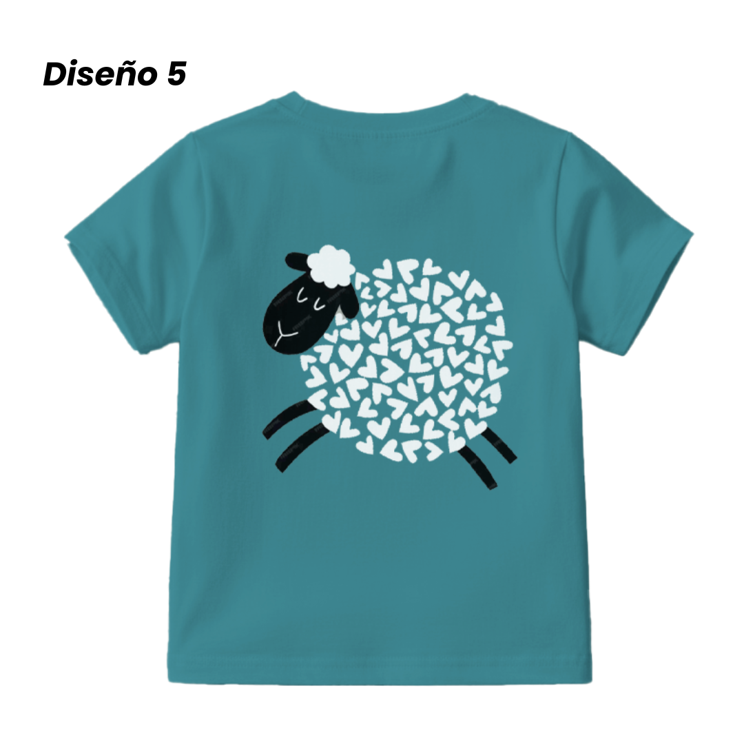 PACK PLAYERAS NIÑOS 100% ALGODÓN | 1 X Q99 ¡SOLO POR HOY! 5 X Q199