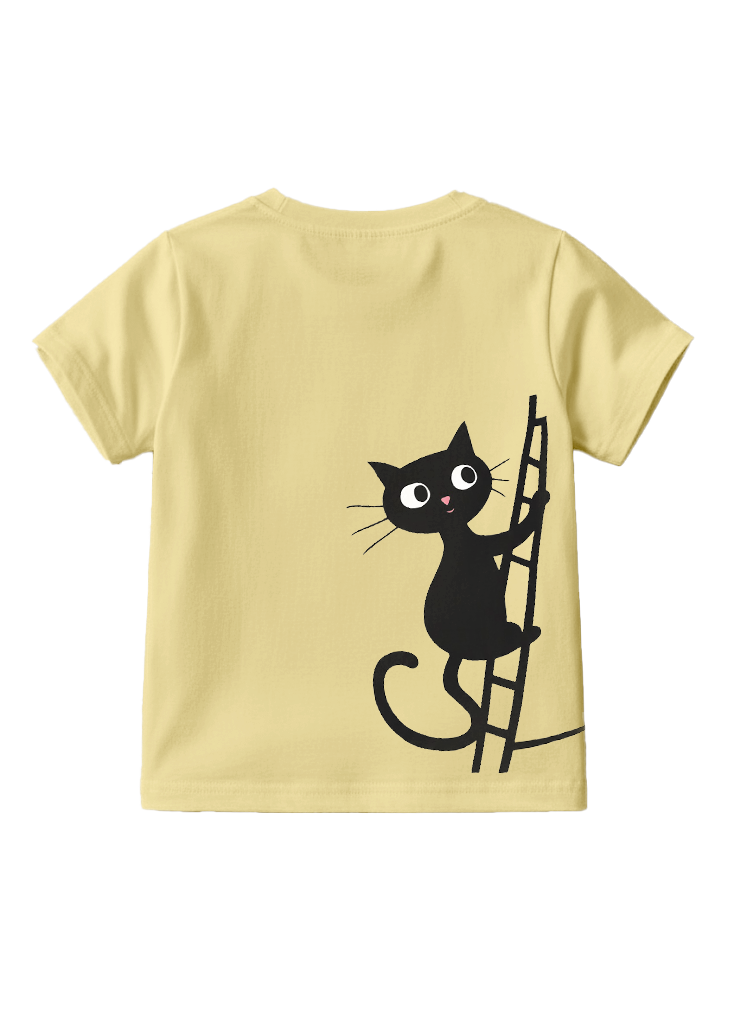 Playera estampada para niños · dis:GATITO AMARILLO