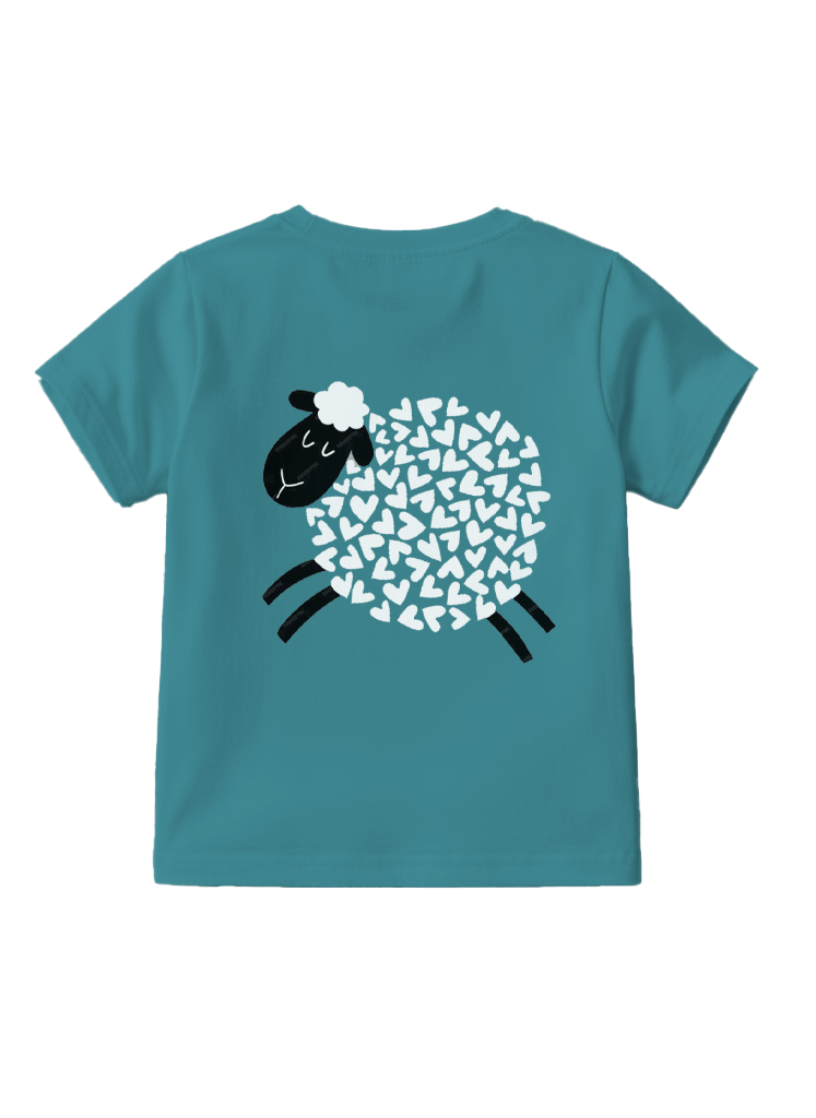 Playera estampada para niños · dis:OVEJA TURQUESA
