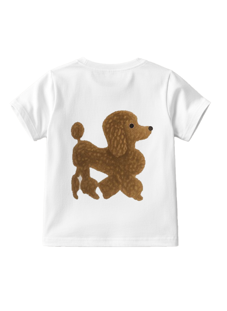 Playera estampada para niños · dis:POODLE CAFÉ