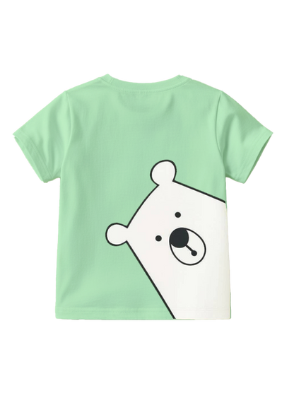 Playera estampada para niños · dis:OSO POLAR MENTA