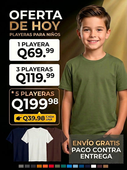 PLAYERAS PREMIUM PARA NIÑOS 100% ALGODÒN