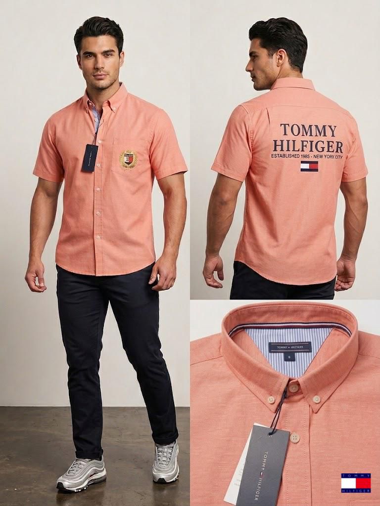 Camisas Tommy tela premium y resistente