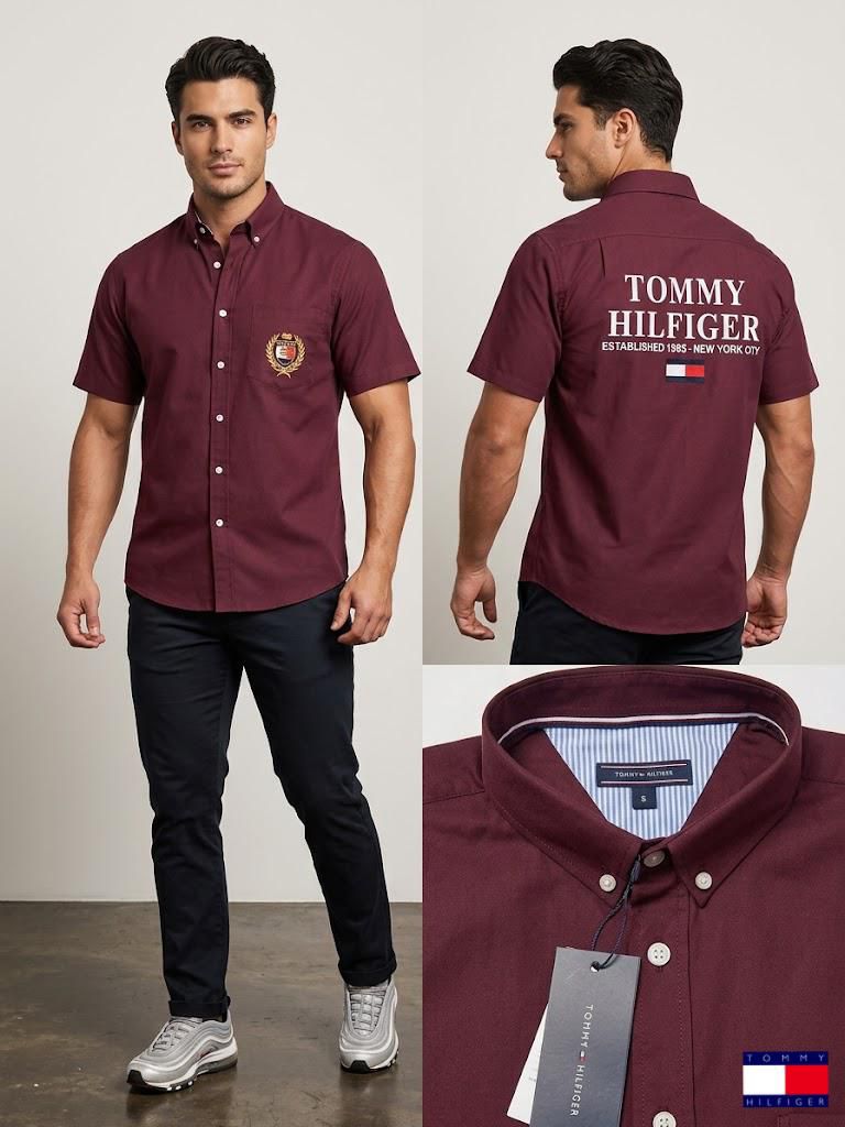Camisas Tommy tela premium y resistente