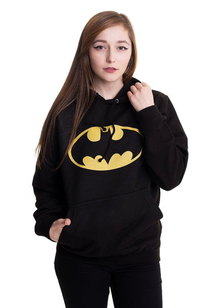 Sudadera De Superhéroes · Logo Grande · modelo:batman-negro-mujer-modelo-02