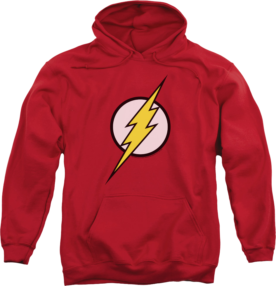 Sudadera De Superhéroes · Logo Grande · var:FLASH ROJA