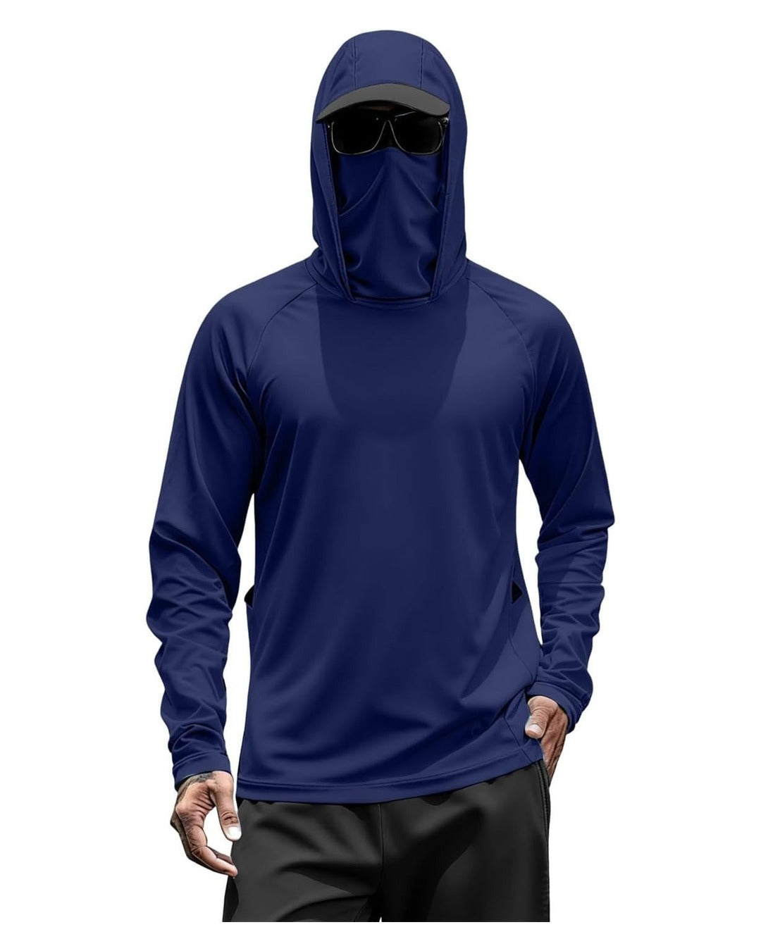 Hoodie de proteccion solar azul marino