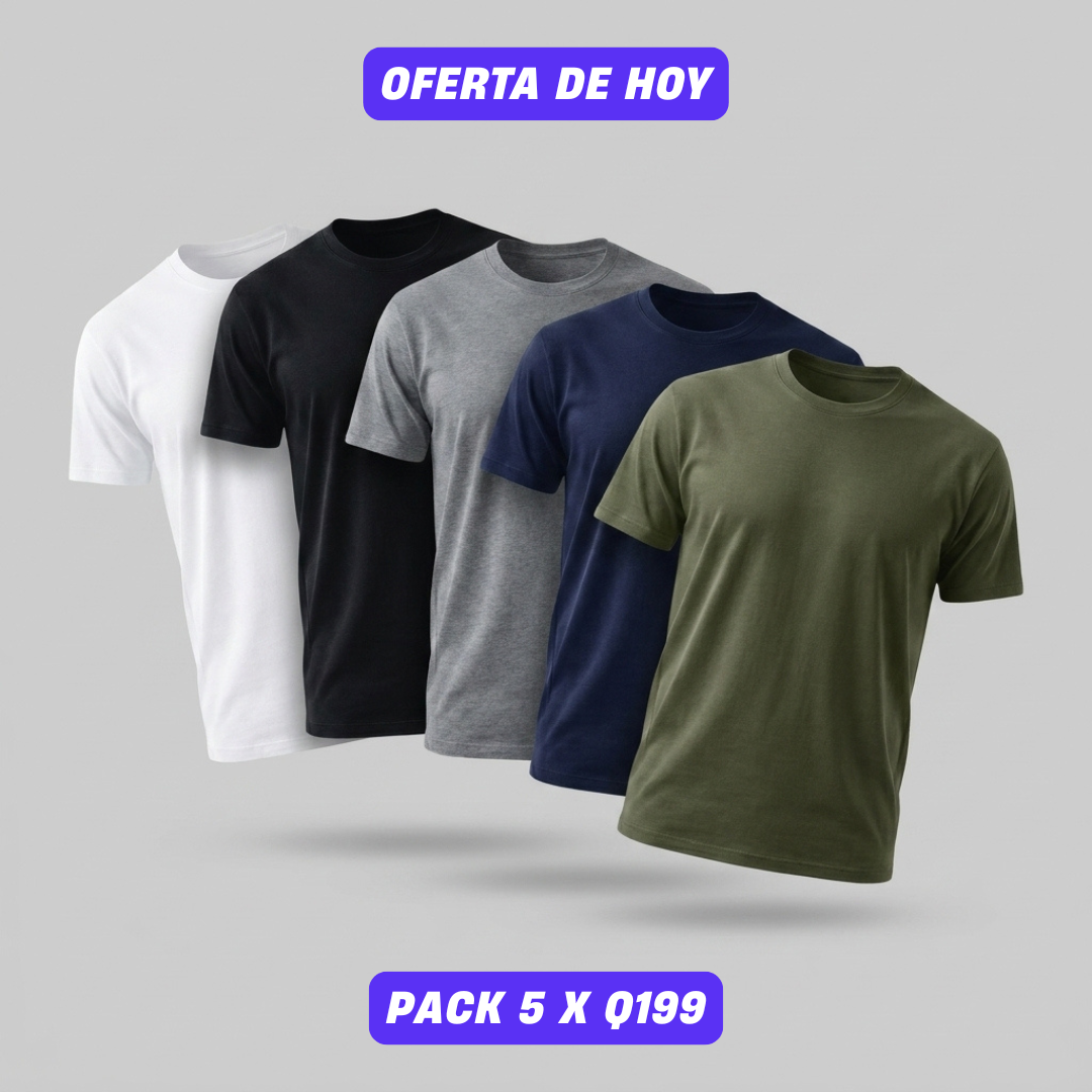 Playeras Básicas 100% Algodón peruano 220gr